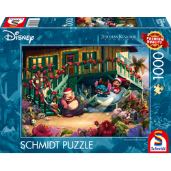Disney, Lilo and Stitch Aloha Christmas - Thomas Kinkade 1000 Teile Puzzle