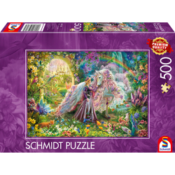Traumreise mit Einhorn - Standard 500 Teile Puzzle