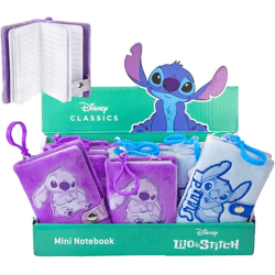 Lilo & Stitch Mini-Plüsch-Notizbuch 2 - fach sortiert im Display(12)