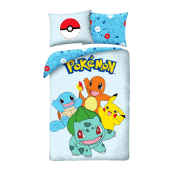 Pokemon - Bettwäsche - 40 x 200 cm + 70 x 90 cm