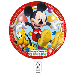 Disney Mickey Mouse - 8 Pappteller - 20 cm