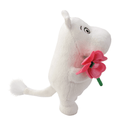 Moomin - Standing with Pink Flower Plüschfigur - 17 cm
