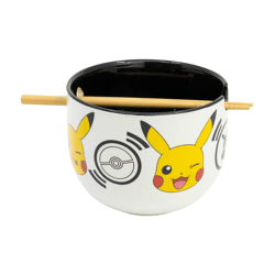 Pokemon - Black Logos Ramen Bowl mit Stäbchen - Geschenkbox