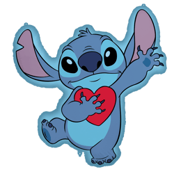 Disney Stitch - Shaped Standing Folienballon - 75 x 86 cm
