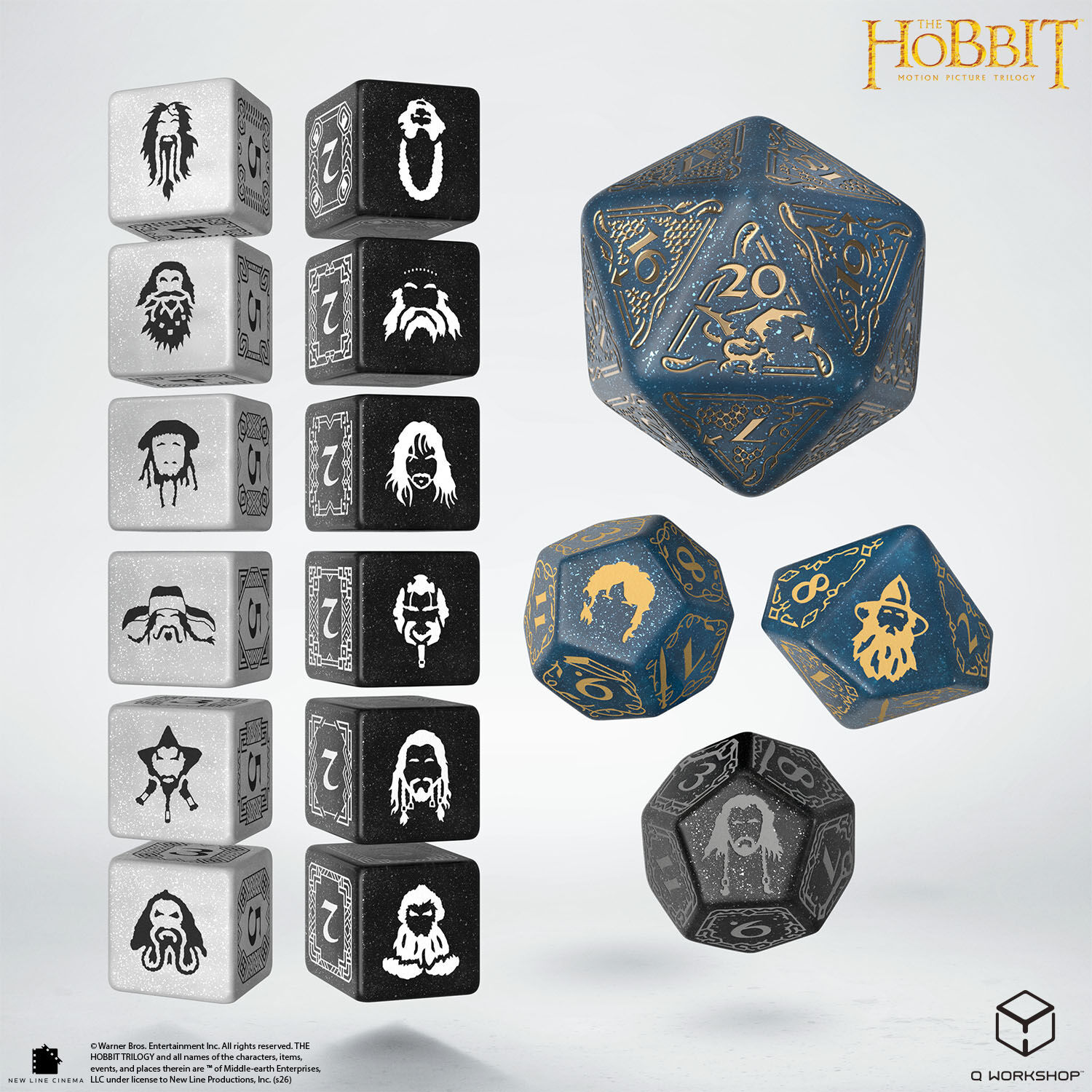 Q Workshop - Der Hobbit: TCG W&uuml;rfelset: Aether Vale (16 W&uuml;rfel)