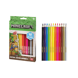 Minecraft - Jumbo Bleistifte - 12 Farben