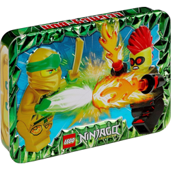 Ninjago Set - Tin Dose + 4 Booster Packung 