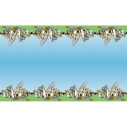 TISCHDECKE PAPIER RECYCLABLE 40GSM ASTERIX® 136 cm x 228 cm