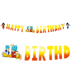 GIRLANDE PAPIER ALLES GUTE ZUM GEBURTSTAG DRAGON BALL SUPER © 200 cm x 16 cm
