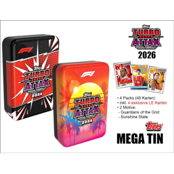 Topps Turbo Attax Formel 1 TC 2026 – MEGA TIN Guardians of the Grid & Sunshine State