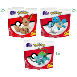 Mega Pokémon - Build & Show, 3-Pack Assortment - 26 x 26 cm