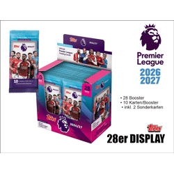 Topps Premier League Trading Cards 2026/2027 – 28er DISPLAY