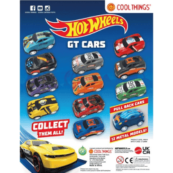 Hot Wheels GT-Autos in Mystery Kapsel - ca. 65 mm