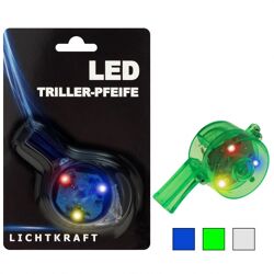 Party - Trillerpfeifen mit LED - Licht farblich sortierte 