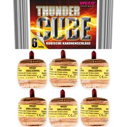 Thunder Cube Kubische Kanonenschläge 6er Böller / Knaller