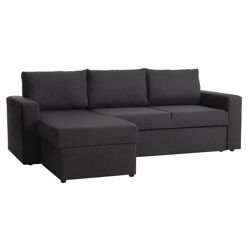 Sofa bed chaiselongue MARTIN dark grey