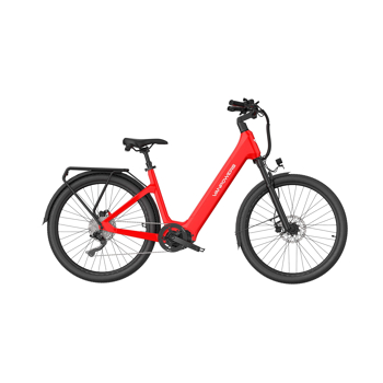 Vanpowers Urban Glide Ultra E-Bike Lavarot Größe L Tiefeinsteiger, 110 km Reichweite & 25 km/h, Fahrrad