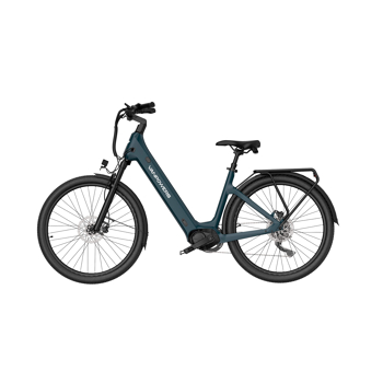 Vanpowers Urban Glide Ultra E-Bike Schieferblau Größe S Tiefeinsteiger, 110 km Reichweite & 25 km/h Fahrrad