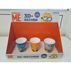 Minions-3D Trinkbecher /Bewegungsbilder 
