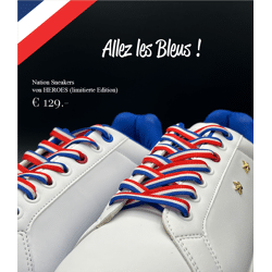 Nation Sneaker Frankreich von HEROES (limitierte Edition), Sportschuh, Größen 37-45 pro 200er Palette sortiert, UVP 129,00 EUR