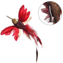 Kolibrie op clip rood 19 cm