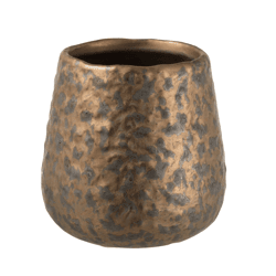 J-Line bloempot Fauve koperkleurig 13 cm