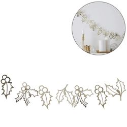 Ginger Ray slinger kerst Holly goudkleurig 2 m