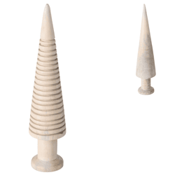 Boltze home beeld kerstboom Noares Wit 30 cm 2 assorti