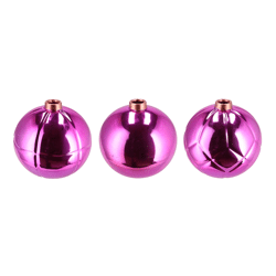 Vaas Christmasball fuchsia 15 cm 3 assorti