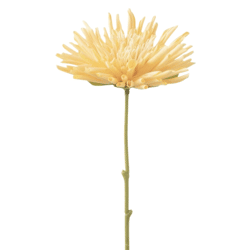 J-Line kunstbloem Chrysant lichtgeel 60 cm