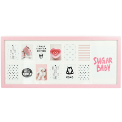 Picture frame 13 with passe partout pink 7 x 9 / 13 x 18 cm