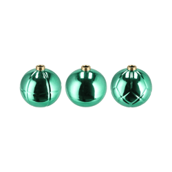 Vaas Christmasball groen 11 cm 3 assorti