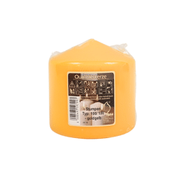 Gala stompkaars geel 10 x 10 cm