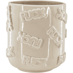 Housevitamin bloempot FUCK beige 17,5 cm