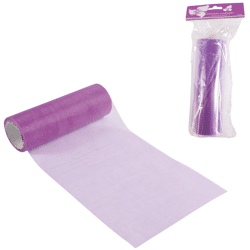 Organza op rol paars 15 cm x 10 m