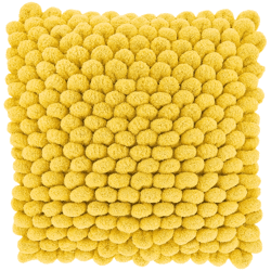 Unique Living cushion Alina lemon yellow 45 x 45 cm