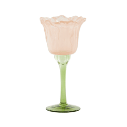 Light & Living theelichthouder Flowaly peach 19 cm