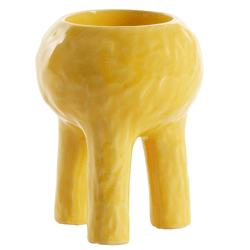 Light & Living Katni Tealight Holder, Yellow, 15.5 cm