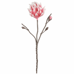 Künstliche Blume Schaum Lisa rosa/weiß 122 cm