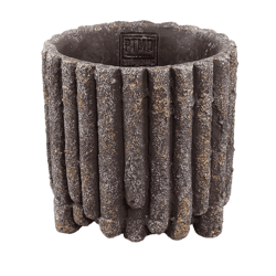 PTMD bloempot Morganne M laag bruin 15 cm