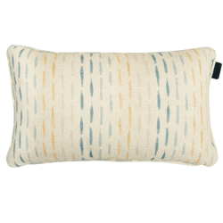 Madison kussen Ann beige/blauw waterafstotend 30 x 50 cm