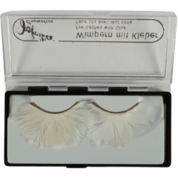 Jofrika Kosmetik künstliche Wimpern Federn weiß 9,5 cm B-Wahl