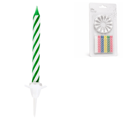 Amscan taartkaarsen Spiral set van 24
