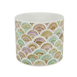 Bloempot Multi color keramiek 12 cm