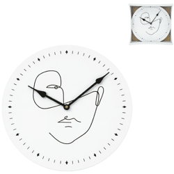 Noor Living wandklok Face wit 29 cm