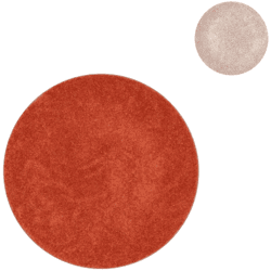 Decoratiebord Melamine Shine oranje/goudkleurig 28 cm 2 assorti