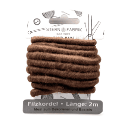 Stern Fabrik vilt koord bruin 2 m