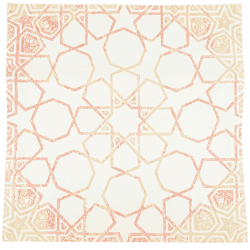 Fair Trade kussenhoes Oosters beige 45 x 45 cm