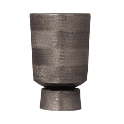 PTMD bloempot Erga aluminium S grijs 30 cm