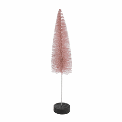 Countryfield kerstboom op voet Glitter oudroze 30 cm